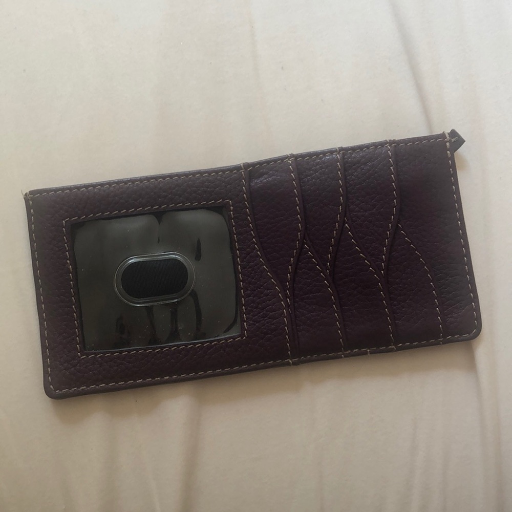 Genuine Leather Purple Wallet